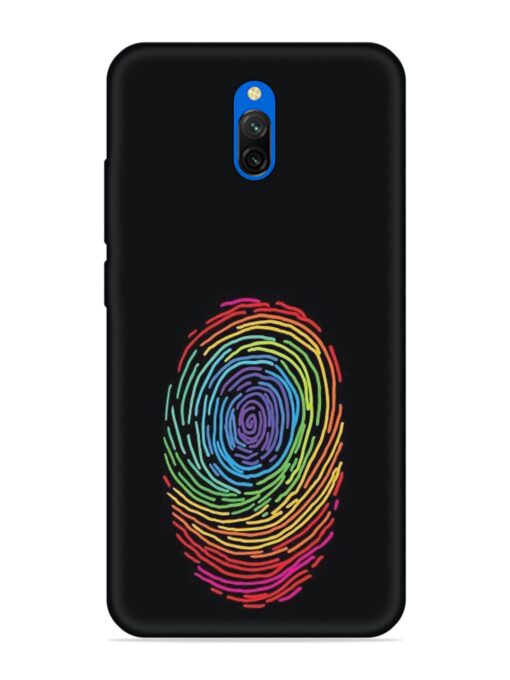 Fingerprint Of Thumb Art Embossed Soft Silicone Case for Xiaomi Redmi 8A Dual Zapvi