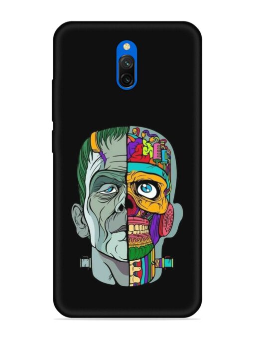 Men Vs Skull Embossed Soft Silicone Case for Xiaomi Redmi 8A Dual Zapvi