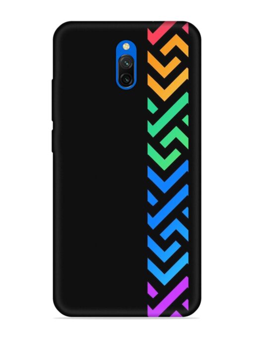 Colorshape Stripes Embossed Soft Silicone Case for Xiaomi Redmi 8A Dual