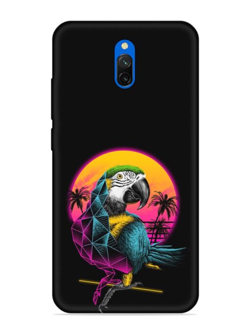 Rad Parrot Embossed Soft Silicone Case for Xiaomi Redmi 8A Dual Zapvi