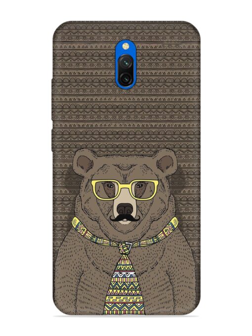 Grizzly Bear Embossed Soft Silicone Case for Xiaomi Redmi 8A Dual