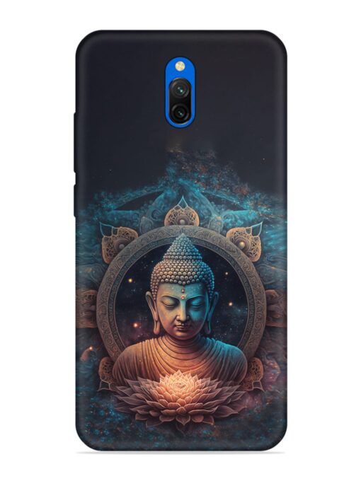 Gautam Buddha Embossed Soft Silicone Case for Xiaomi Redmi 8A Dual Zapvi