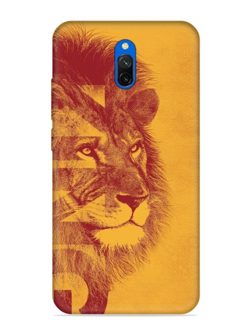 Gold Lion Crown Art Embossed Soft Silicone Case for Xiaomi Redmi 8A Dual