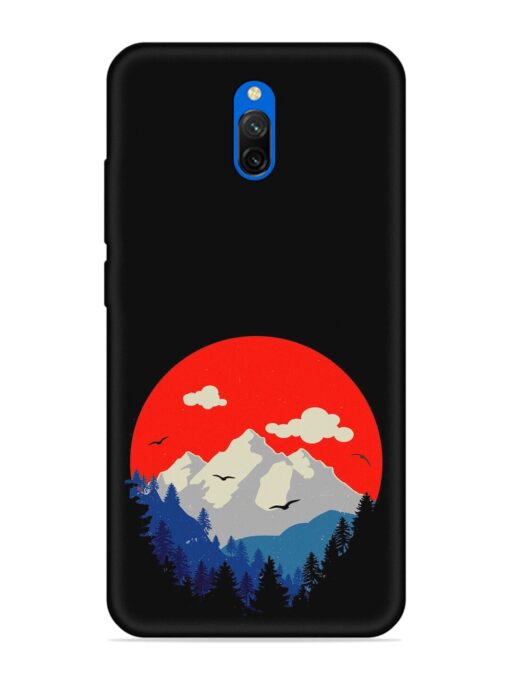 Mountain Abstract Embossed Soft Silicone Case for Xiaomi Redmi 8A Dual