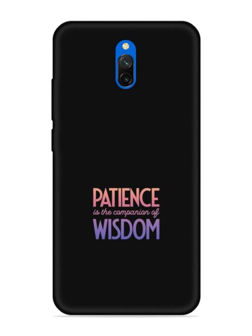 Patience Is The Embossed Soft Silicone Case for Xiaomi Redmi 8A Dual Zapvi