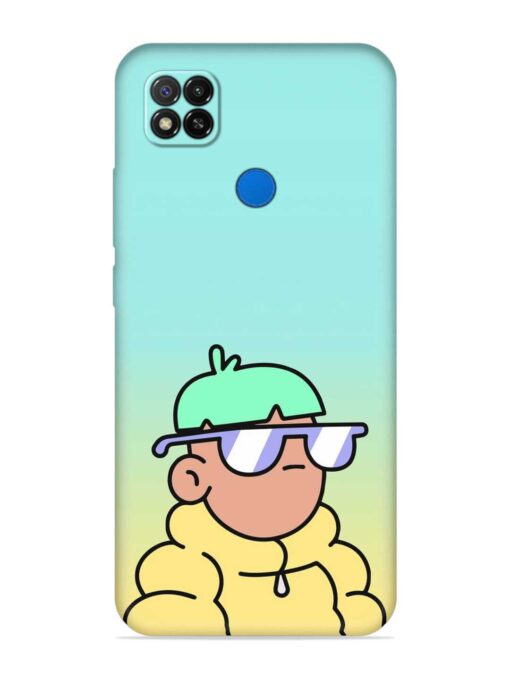 Doodles Cool Character Embossed Soft Silicone Case for Xiaomi Redmi 9