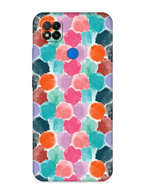 Colorful Seamless Pattern Embossed Soft Silicone Case for Xiaomi Redmi 9