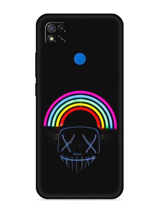 Mask Rainbow Embossed Soft Silicone Case for Xiaomi Redmi 9