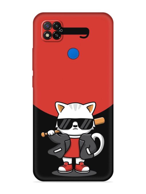 Cool Little Bear Cartoon Embossed Soft Silicone Case for Xiaomi Redmi 9