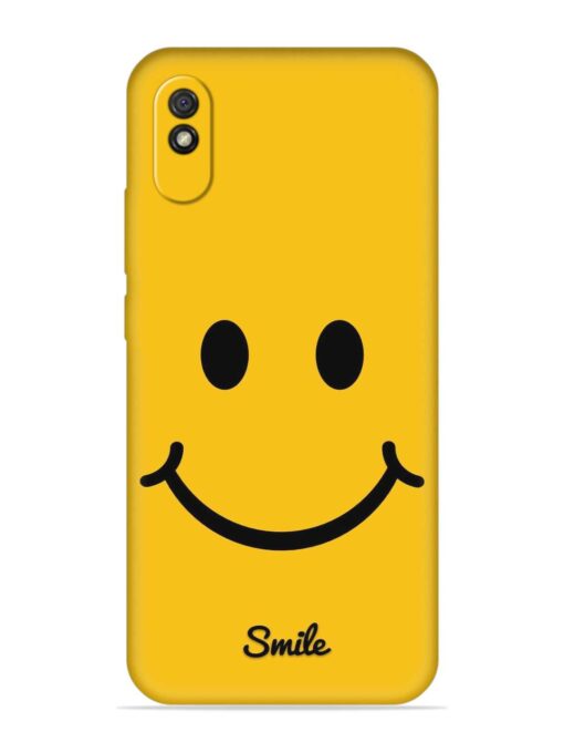 Yellow Smiley Embossed Soft Silicone Case for Xiaomi Redmi 9A Zapvi