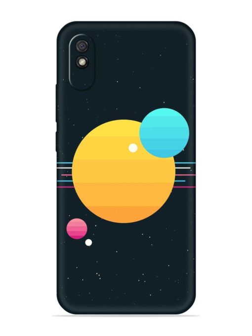 Round Vector Art Embossed Soft Silicone Case for Xiaomi Redmi 9A Zapvi