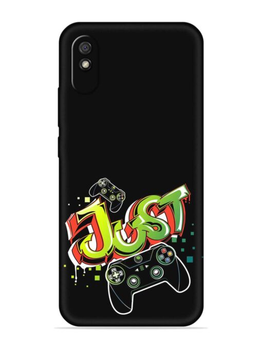 Graffiti Gamepad Illustration Embossed Soft Silicone Case for Xiaomi Redmi 9A