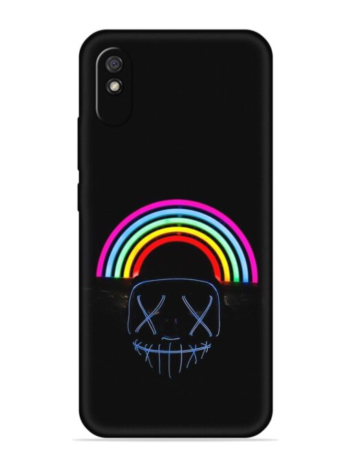 Mask Rainbow Embossed Soft Silicone Case for Xiaomi Redmi 9A Zapvi