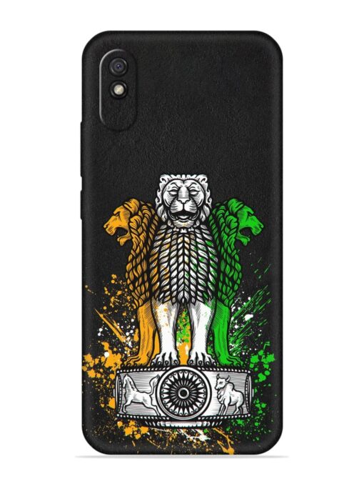 Pillars Of Ashoka Embossed Soft Silicone Case for Xiaomi Redmi 9A