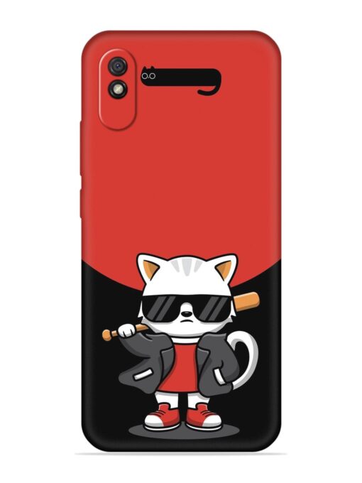 Cool Little Bear Cartoon Embossed Soft Silicone Case for Xiaomi Redmi 9A