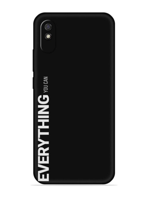 Everything You Can Embossed Soft Silicone Case for Xiaomi Redmi 9A Zapvi