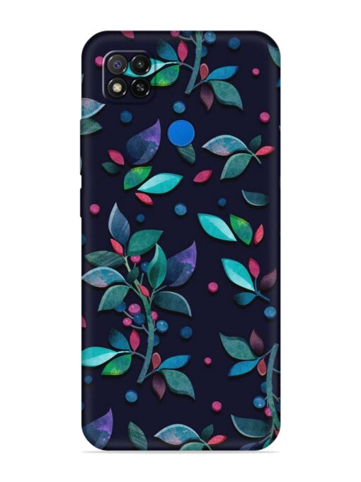 Decorative Watercolor Flower Embossed Soft Silicone Case for Xiaomi Redmi 9 Activ Zapvi