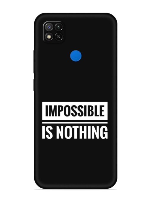 Impossible Is Nothing Embossed Soft Silicone Case for Xiaomi Redmi 9 Activ Zapvi