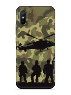 Army Heros Embossed Soft Silicone Case for Xiaomi Redmi 9A Sport