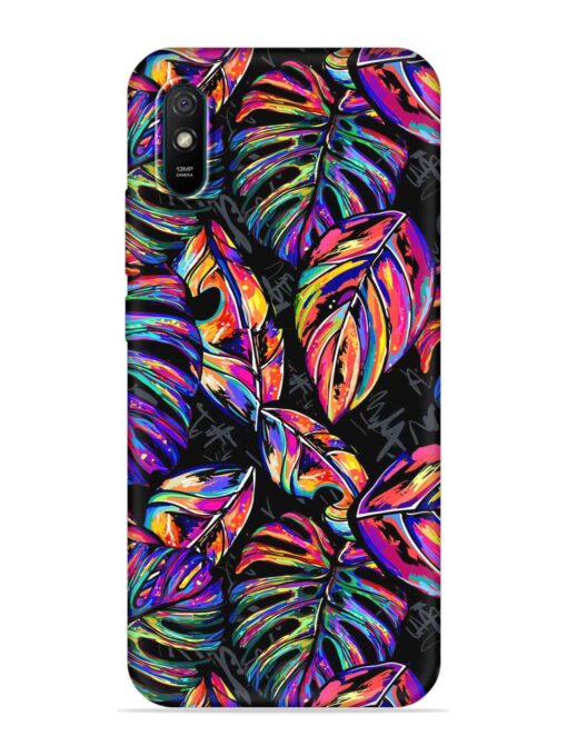 Tropical Seamless Vector Embossed Soft Silicone Case for Xiaomi Redmi 9A Sport Zapvi