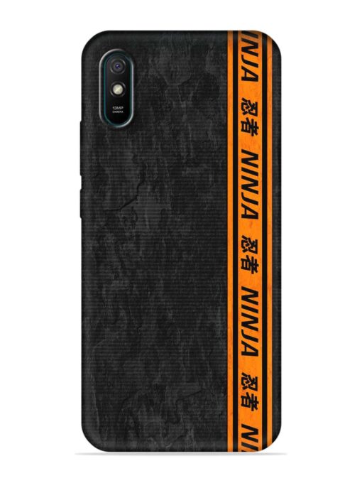 Ninja Srtips Embossed Soft Silicone Case for Xiaomi Redmi 9A Sport Zapvi