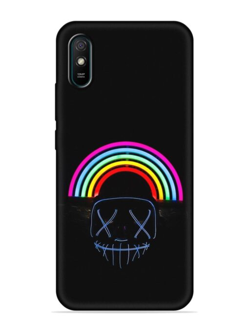 Mask Rainbow Embossed Soft Silicone Case for Xiaomi Redmi 9A Sport