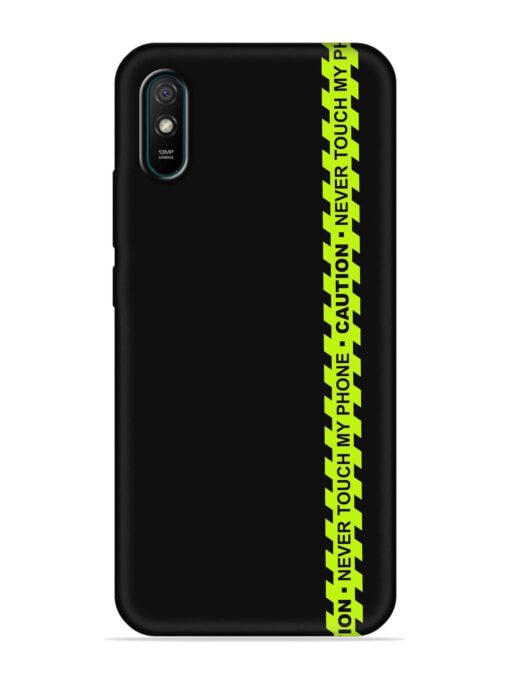 Never Touch My Phone Embossed Soft Silicone Case for Xiaomi Redmi 9A Sport