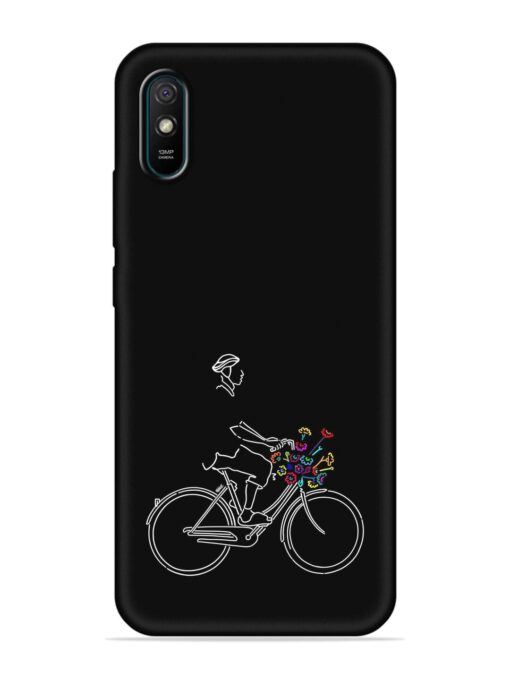 Minimalist Cycle Art Embossed Soft Silicone Case for Xiaomi Redmi 9A Sport