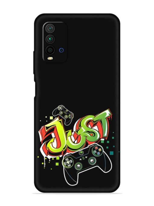 Graffiti Gamepad Illustration Embossed Soft Silicone Case for Xiaomi Redmi 9 Power