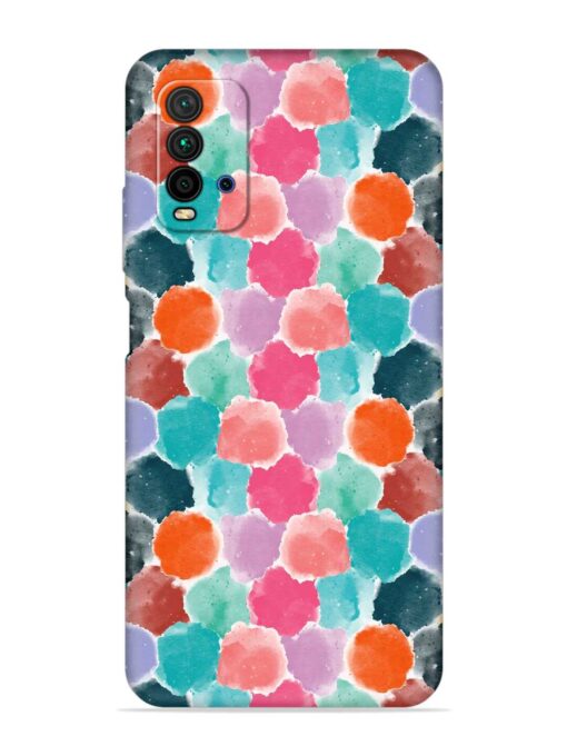 Colorful Seamless Pattern Embossed Soft Silicone Case for Xiaomi Redmi 9 Power Zapvi