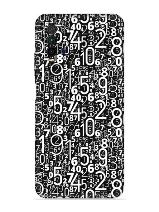 Many Numbers Different Embossed Soft Silicone Case for Xiaomi Redmi 9 Power Zapvi