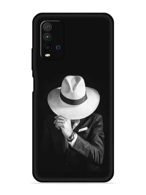 Men Under Hat Embossed Soft Silicone Case for Xiaomi Redmi 9 Power