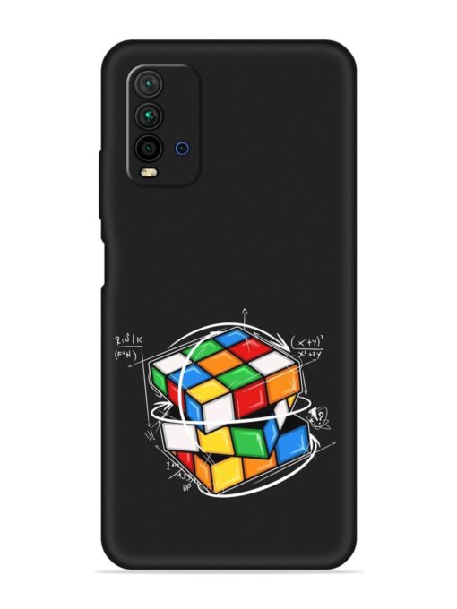 Cubik Vector Embossed Soft Silicone Case for Xiaomi Redmi 9 Power Zapvi