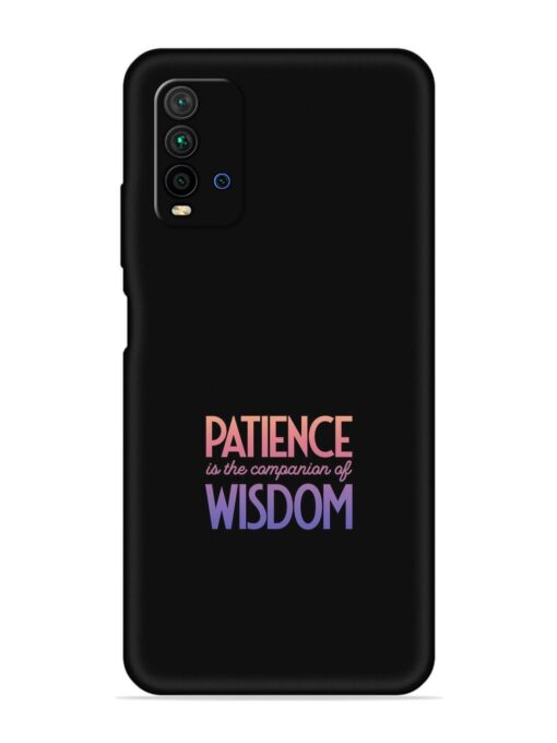 Patience Is The Embossed Soft Silicone Case for Xiaomi Redmi 9 Power Zapvi