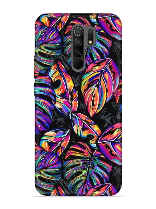 Tropical Seamless Vector Embossed Soft Silicone Case for Xiaomi Redmi 9 Prime Zapvi