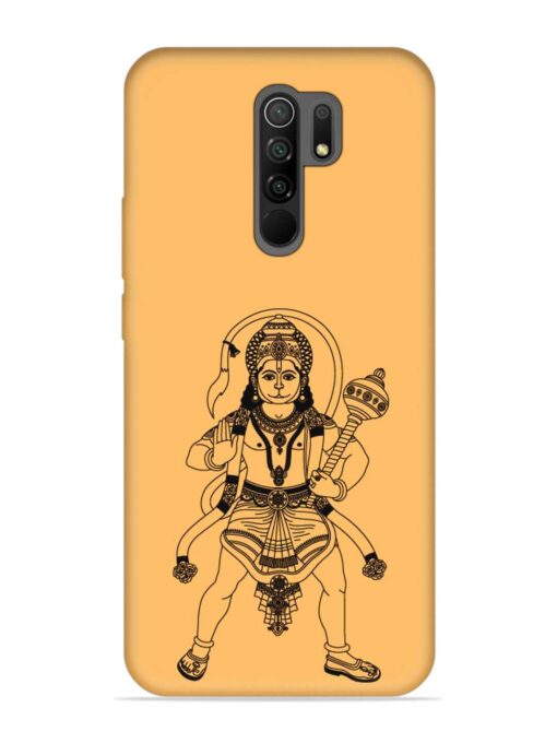 Indian God Hanuman Embossed Soft Silicone Case for Xiaomi Redmi 9 Prime Zapvi