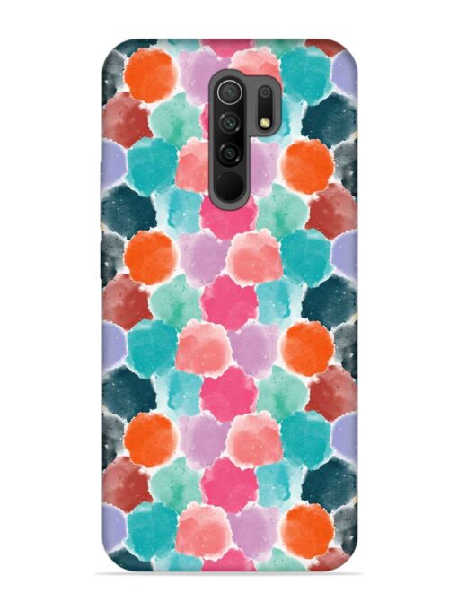 Colorful Seamless Pattern Embossed Soft Silicone Case for Xiaomi Redmi 9 Prime Zapvi