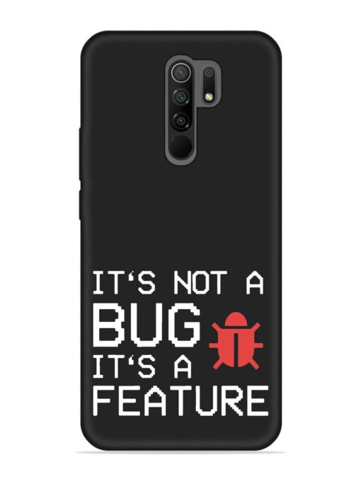 Not Bug Feature Embossed Soft Silicone Case for Xiaomi Redmi 9 Prime