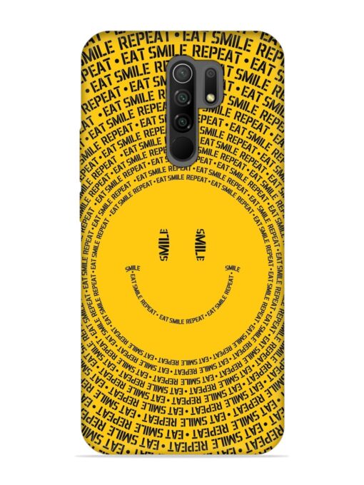 Smiley Embossed Soft Silicone Case for Xiaomi Redmi 9 Prime Zapvi