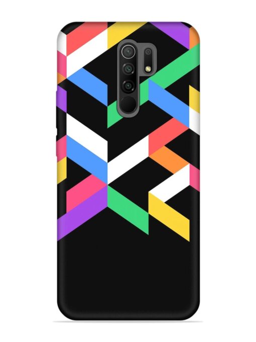 Colorshape Abstarct Embossed Soft Silicone Case for Xiaomi Redmi 9 Prime Zapvi