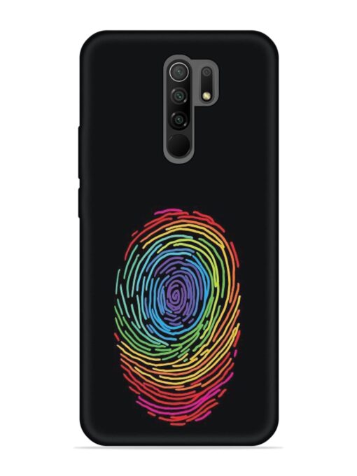 Fingerprint Of Thumb Art Embossed Soft Silicone Case for Xiaomi Redmi 9 Prime Zapvi