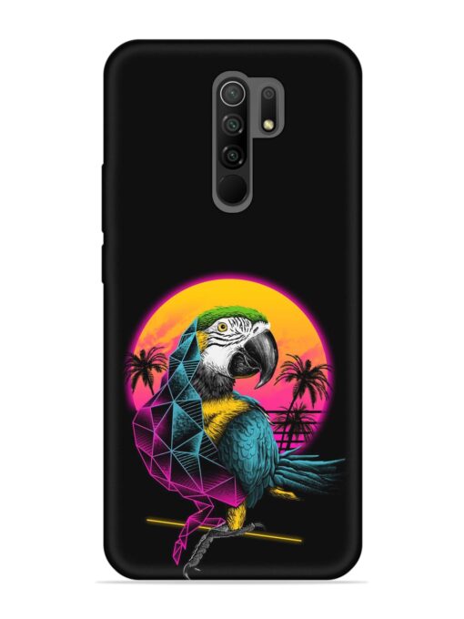 Rad Parrot Embossed Soft Silicone Case for Xiaomi Redmi 9 Prime Zapvi