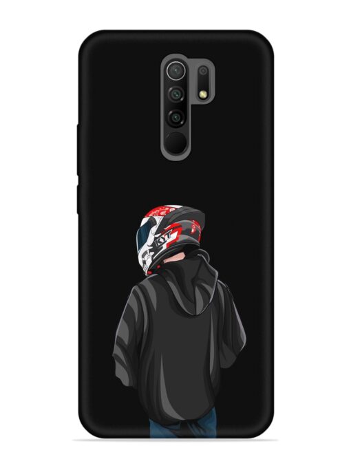 Motorcycle Rider Embossed Soft Silicone Case for Xiaomi Redmi 9 Prime