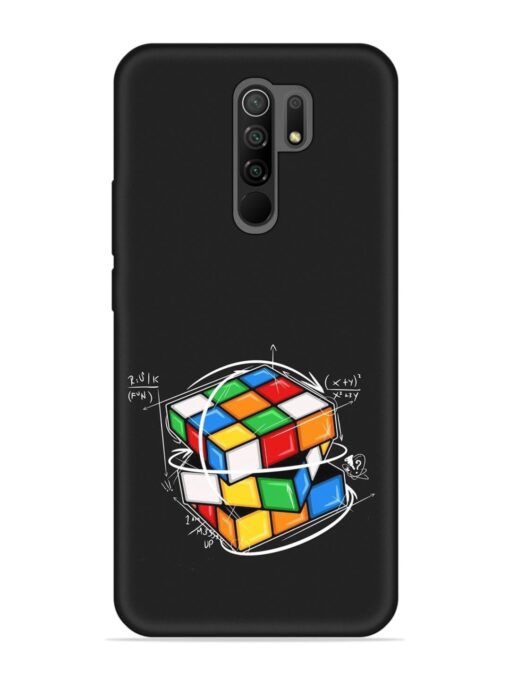 Cubik Vector Embossed Soft Silicone Case for Xiaomi Redmi 9 Prime Zapvi