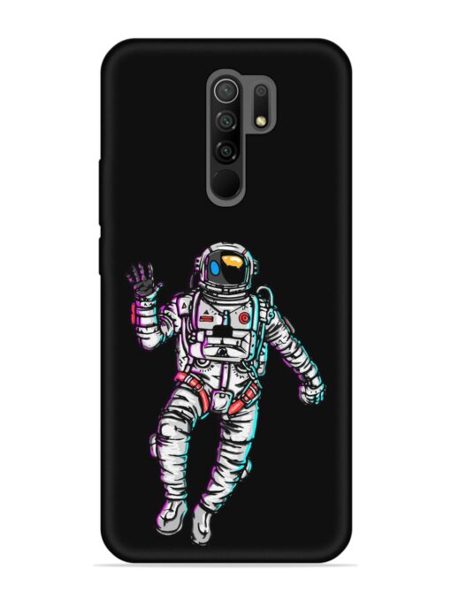 Spaceman Embossed Soft Silicone Case for Xiaomi Redmi 9 Prime Zapvi