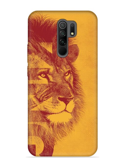 Gold Lion Crown Art Embossed Soft Silicone Case for Xiaomi Redmi 9 Prime Zapvi