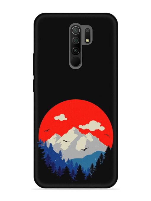 Mountain Abstract Embossed Soft Silicone Case for Xiaomi Redmi 9 Prime Zapvi