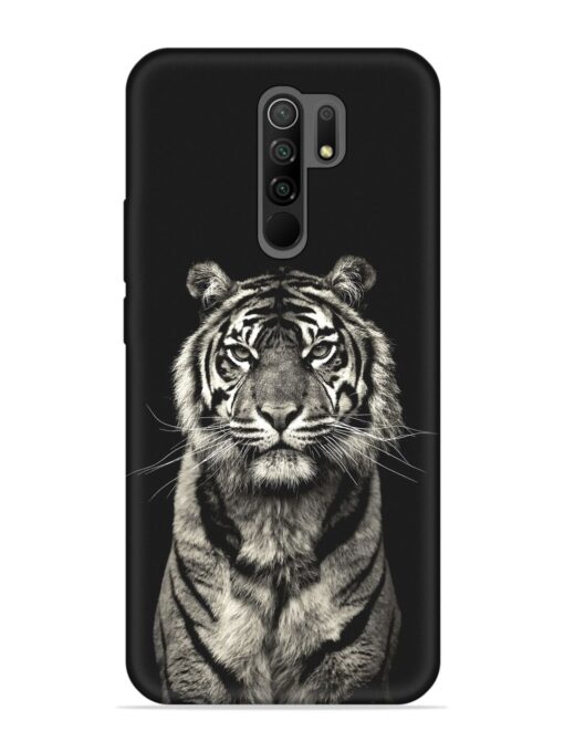 Tiger Art Embossed Soft Silicone Case for Xiaomi Redmi 9 Prime Zapvi