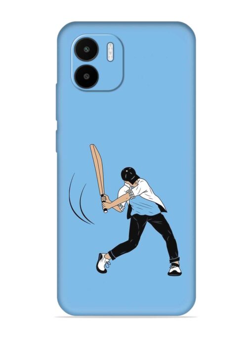 Cricket Gully Boy Embossed Soft Silicone Case for Xiaomi Redmi A1 (2022) Zapvi