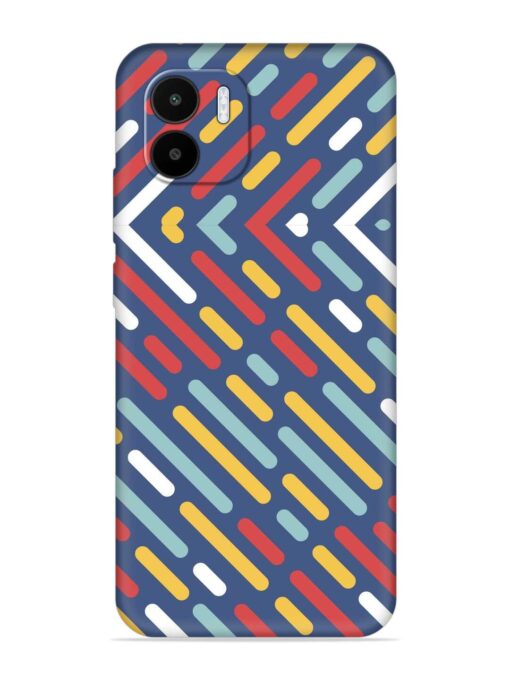 Colored Lines Embossed Soft Silicone Case for Xiaomi Redmi A1 (2022) Zapvi